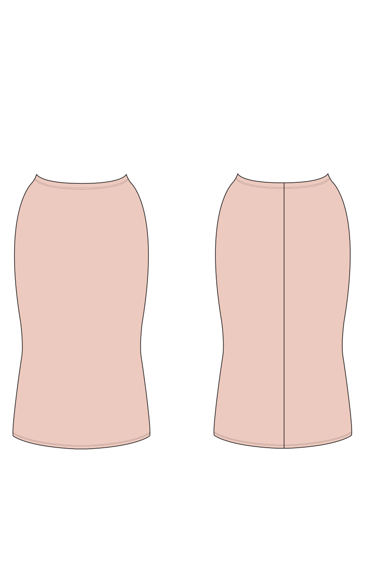 The Greer Skirt Bonus sewing pattern, from Seamwork