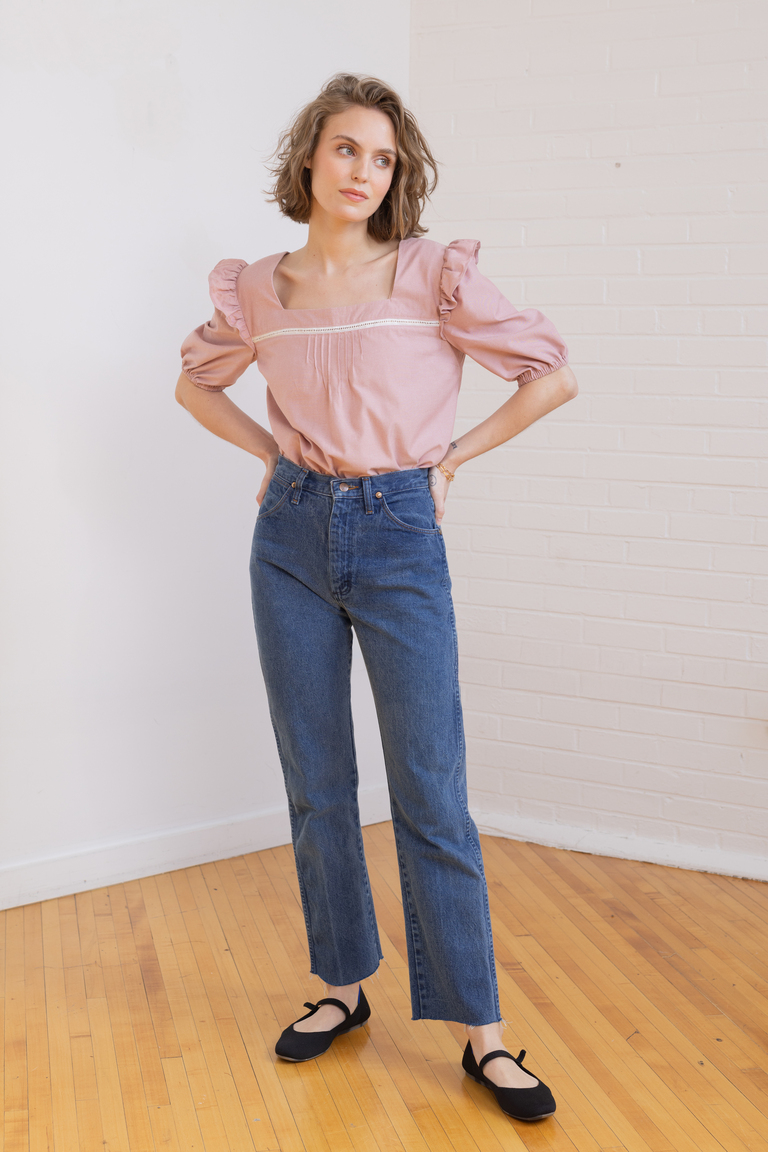 The Bloom Bonus Sleeve Ruffle sewing pattern, from Seamwork