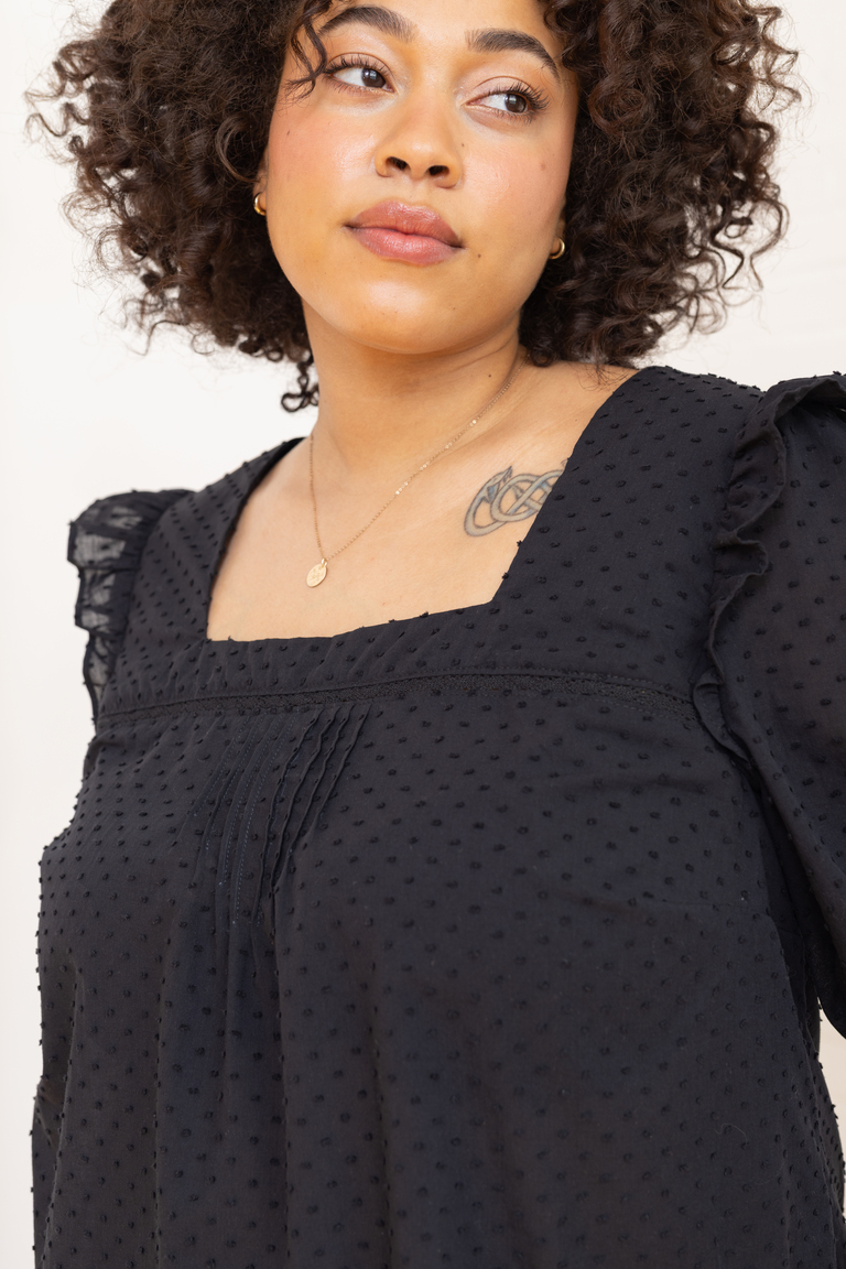 The Bloom Bonus Sleeve Ruffle sewing pattern, from Seamwork