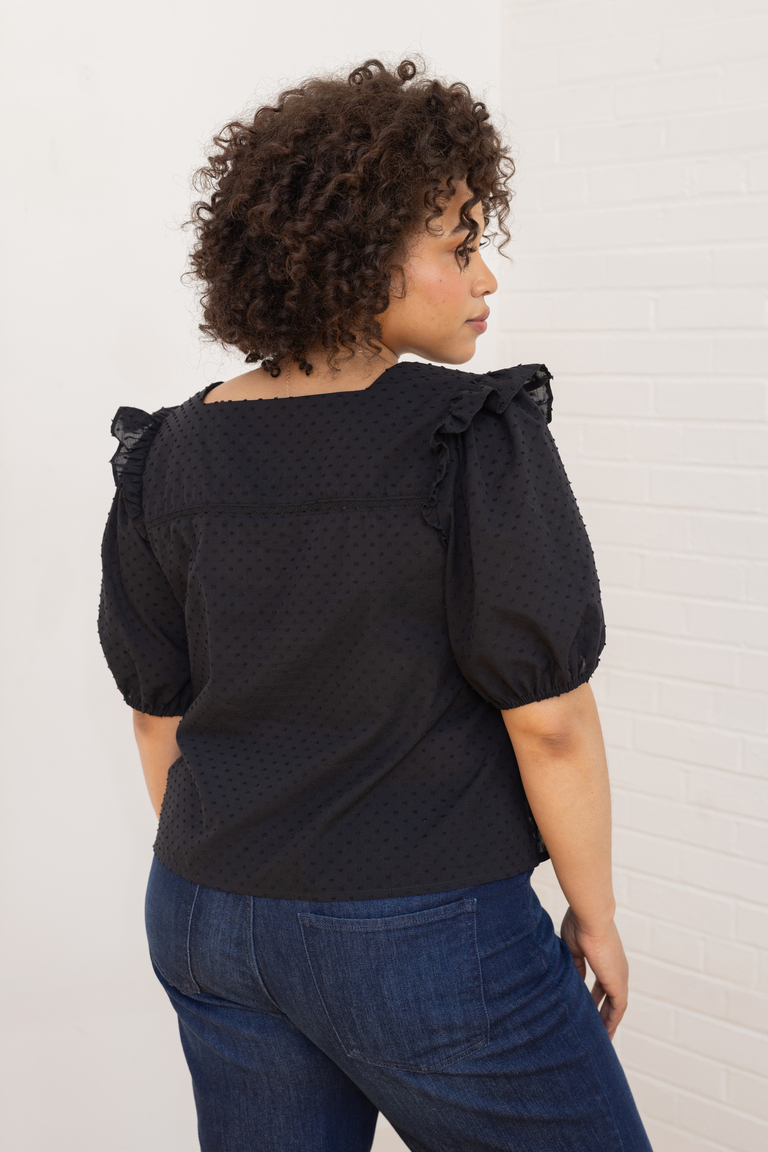 The Bloom Bonus Sleeve Ruffle sewing pattern, from Seamwork