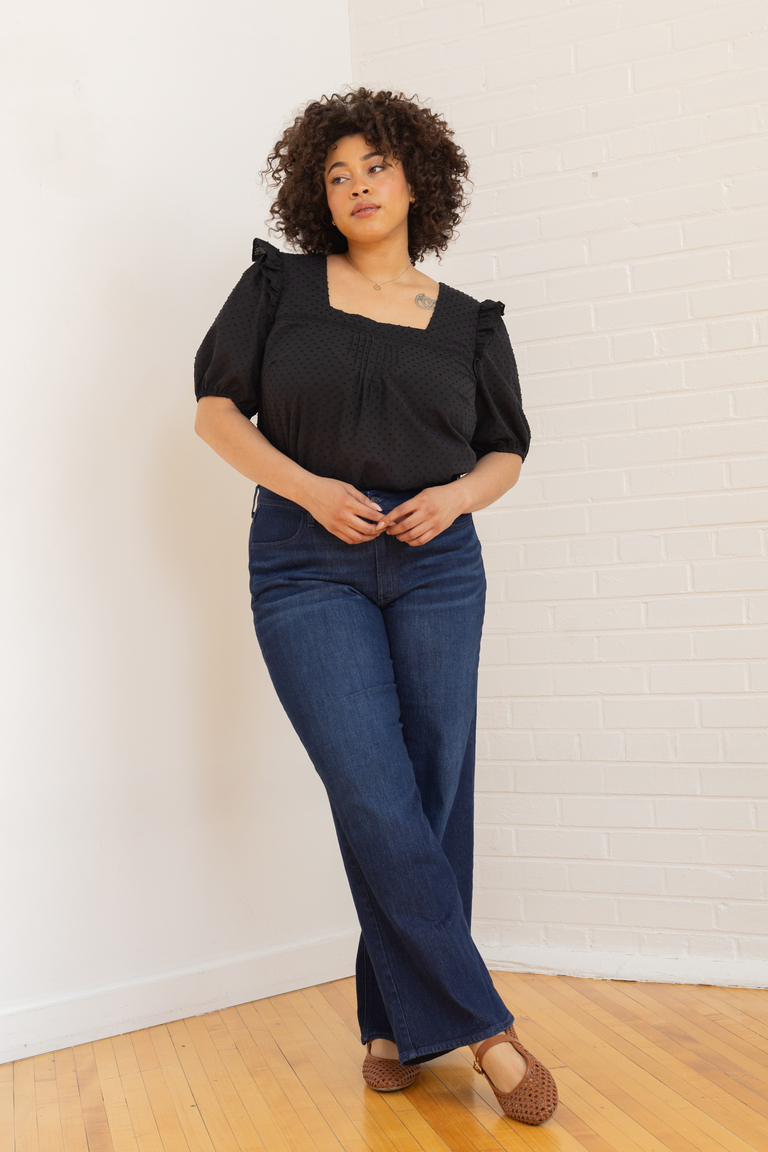 The Bloom Bonus Sleeve Ruffle sewing pattern, from Seamwork