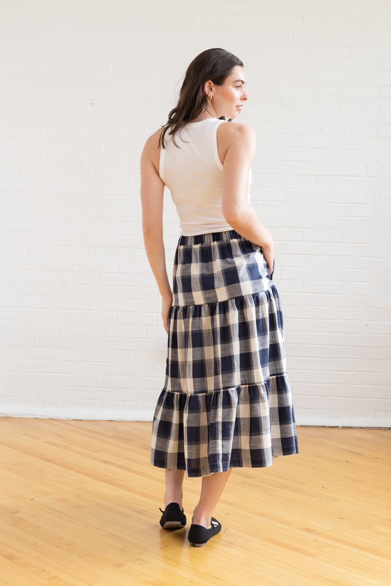 The Yarrow Three-Tier Skirt  sewing pattern, from Seamwork