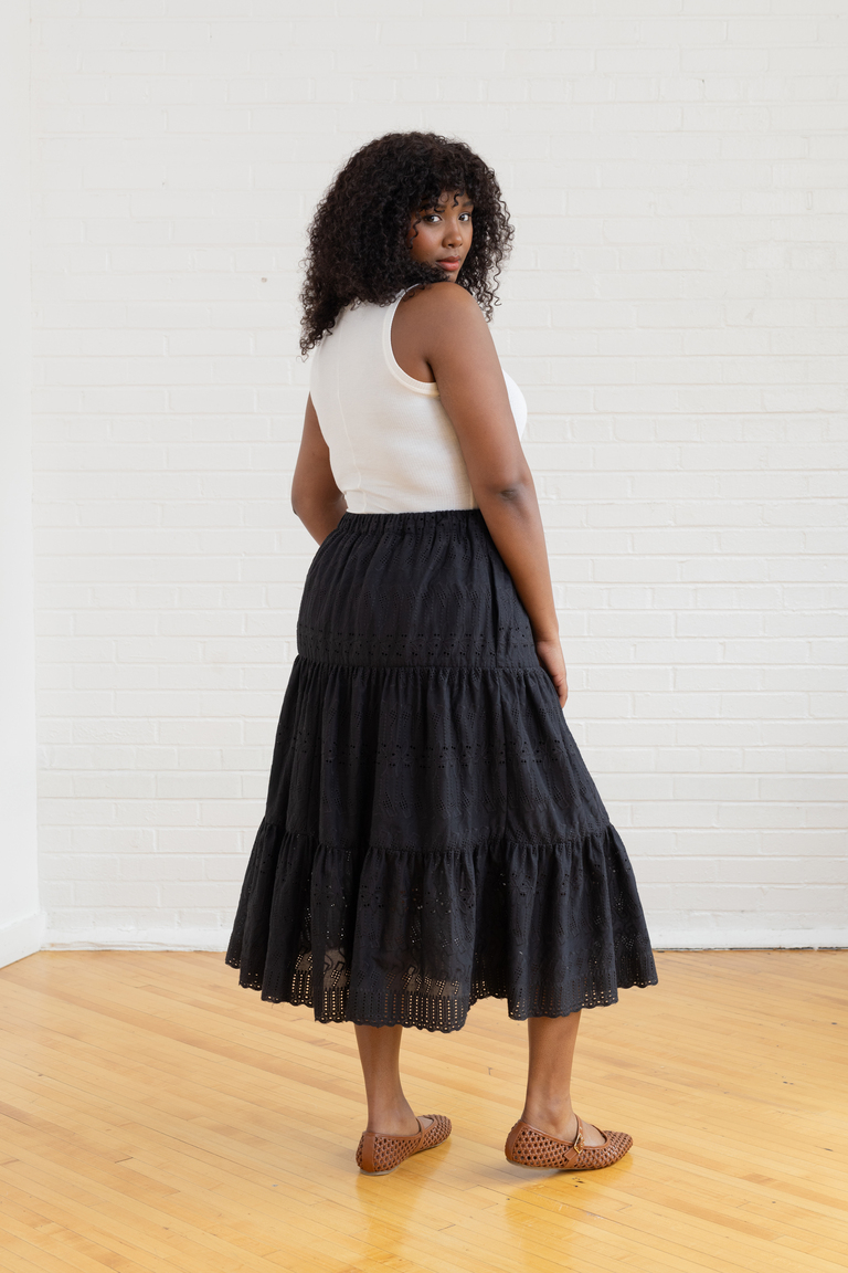 The Yarrow Three-Tier Skirt  sewing pattern, from Seamwork