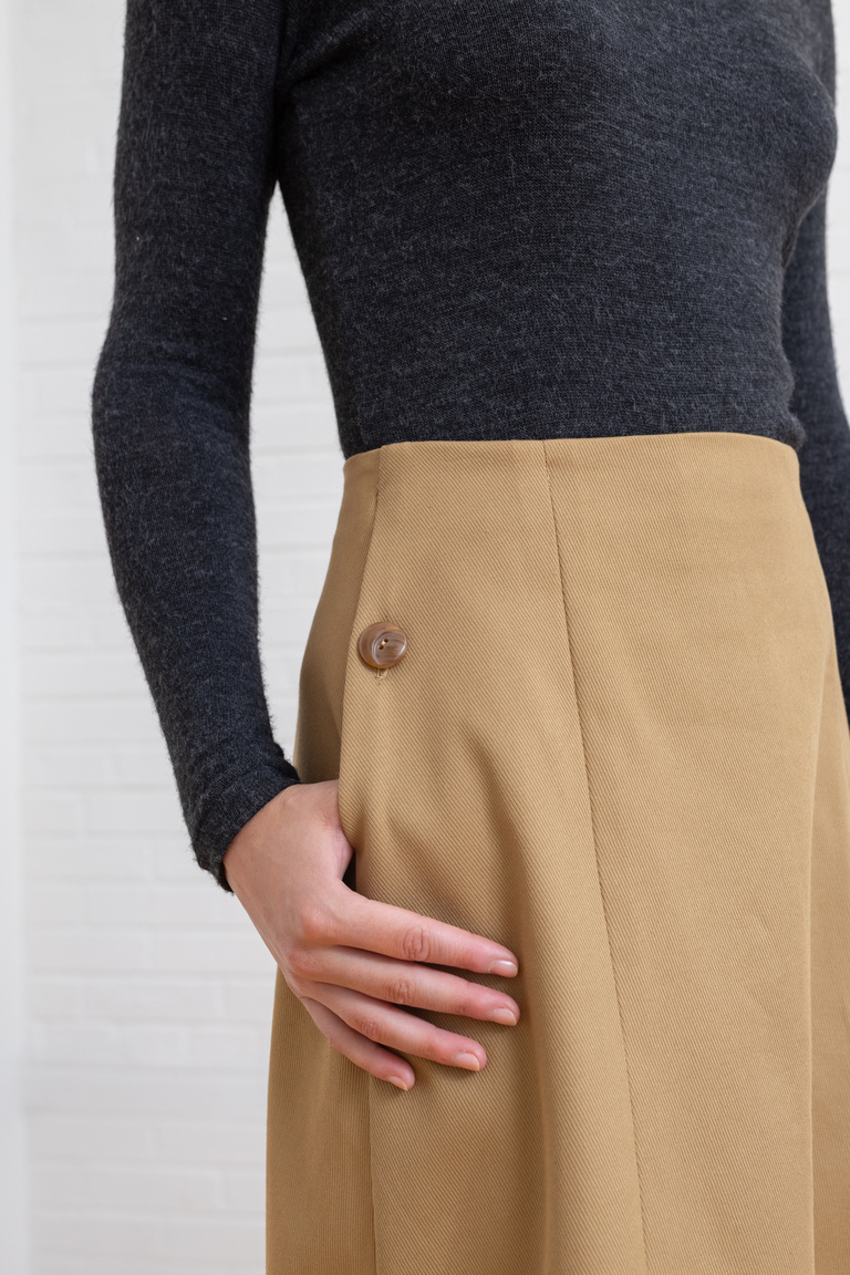The Orla Lined Midi Skirt sewing pattern, from Seamwork