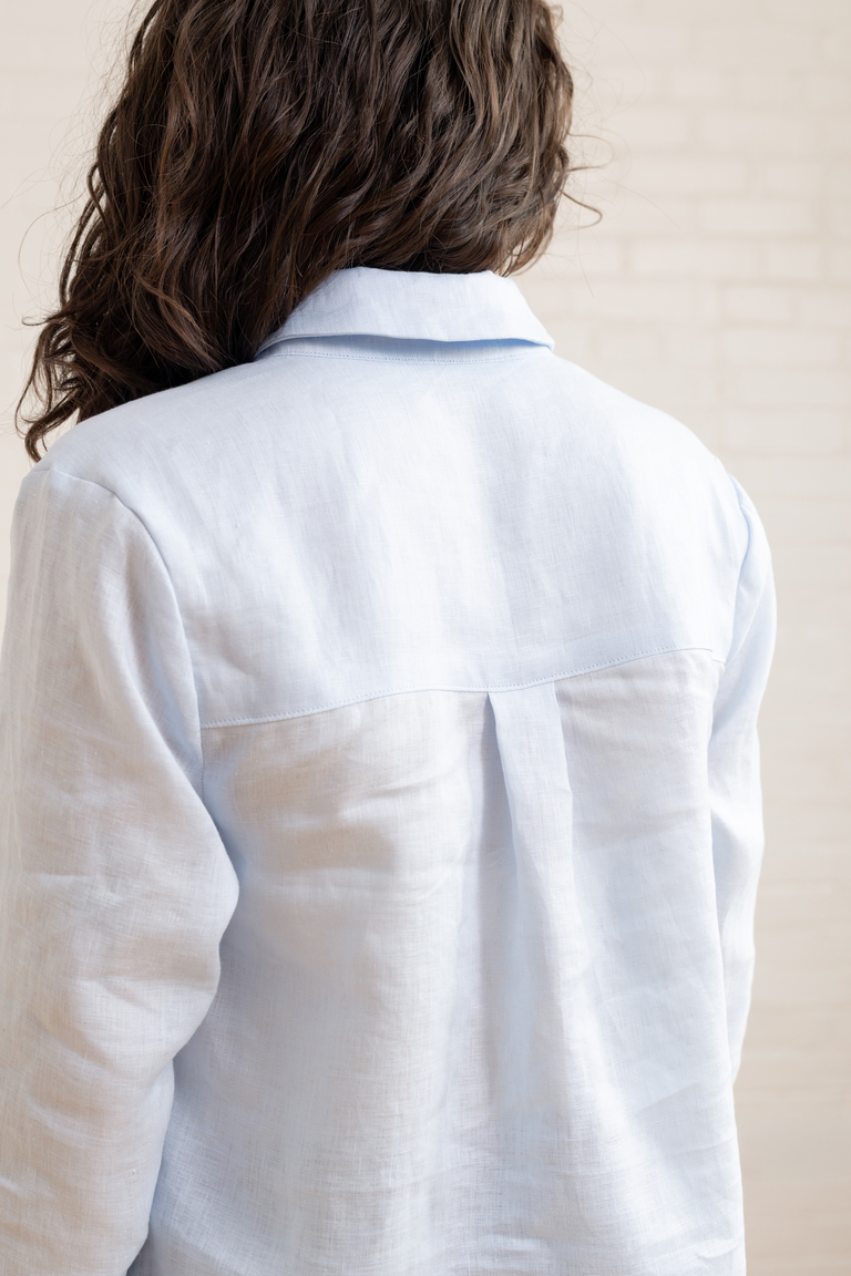 The Thyme Collared Popover Shirt sewing pattern, from Seamwork