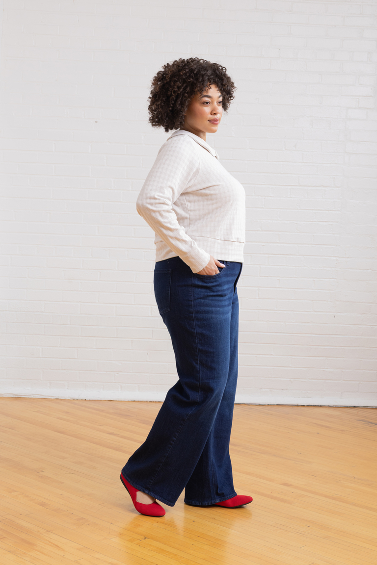 The Thistle  Peter Pan Collar Sweater sewing pattern, from Seamwork