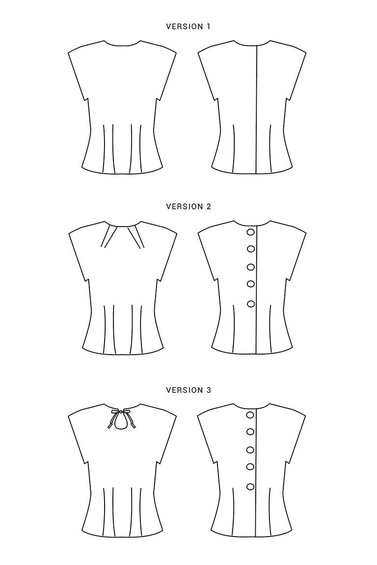 The Sencha sewing pattern, from Seamwork
