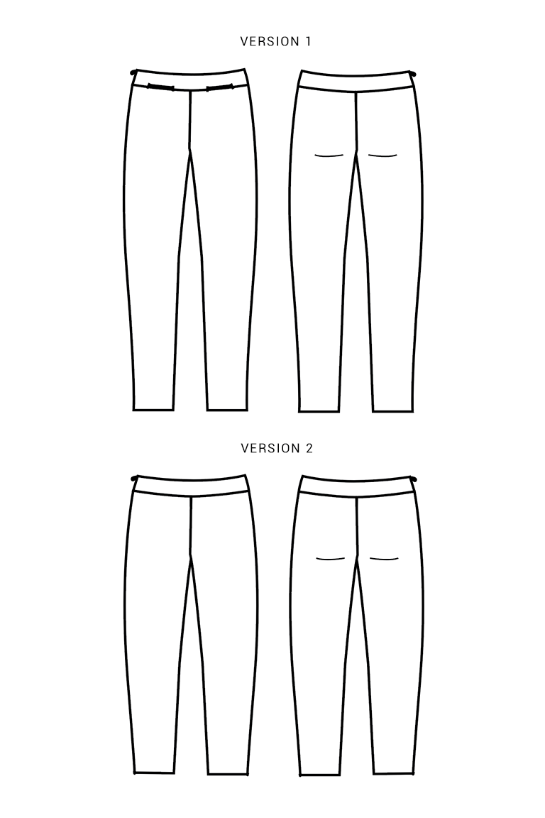 The Clover Pants Sewing Pattern, by Seamwork