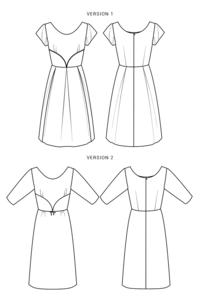 The Rue Dress Sewing Pattern, by Seamwork