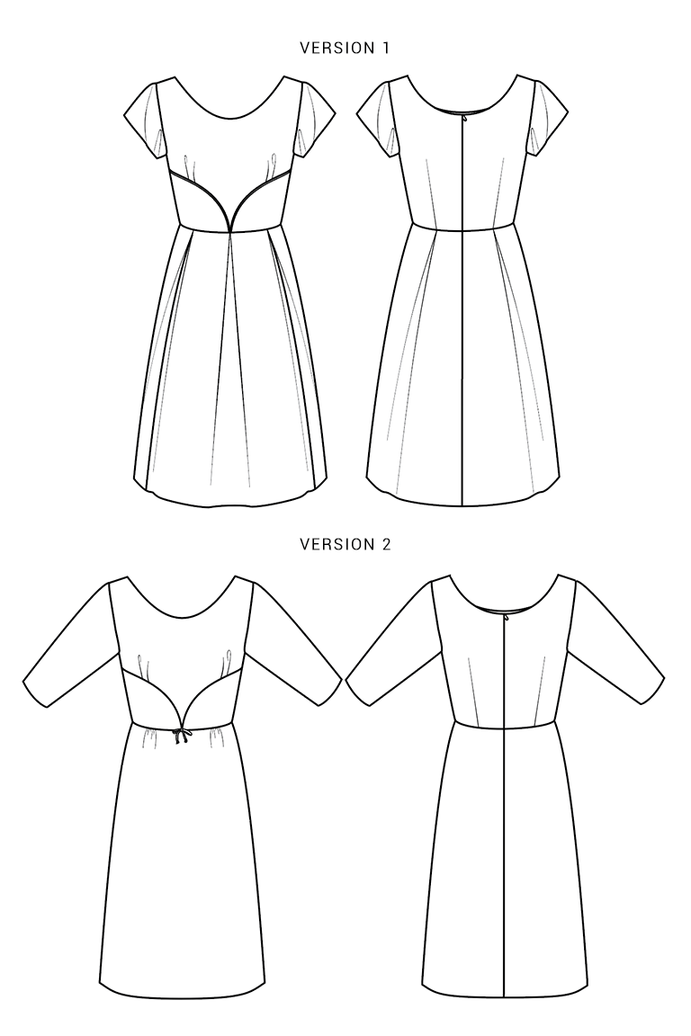 The Rue sewing pattern, from Seamwork