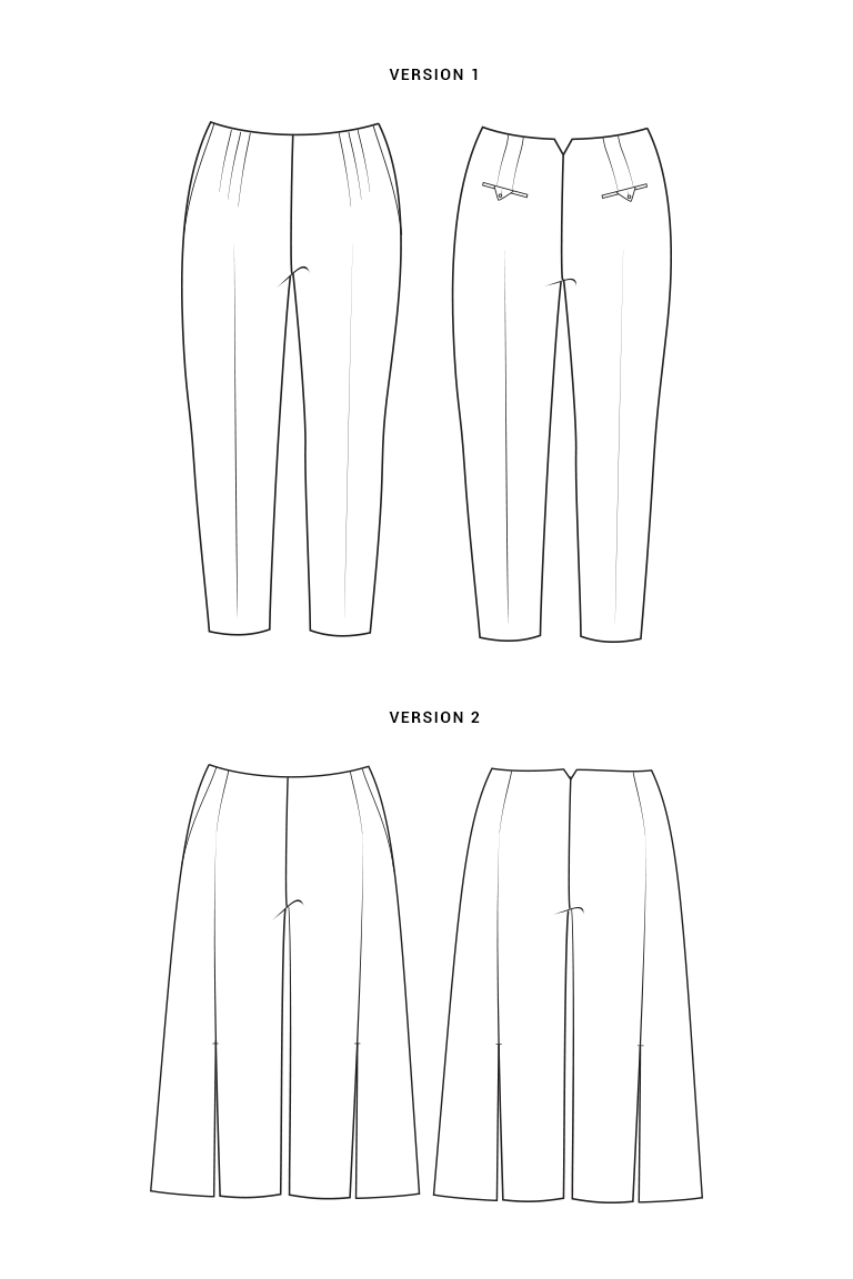 The Elaine Pants Sewing Pattern, by Seamwork