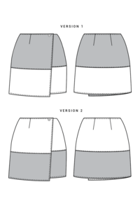 The Osaka Wrap Skirt Sewing Pattern, by Seamwork