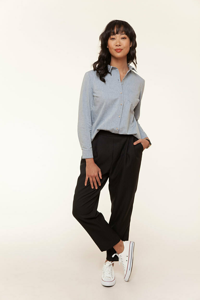 Wool Twill Dart Pants - Women - Ready-to-Wear