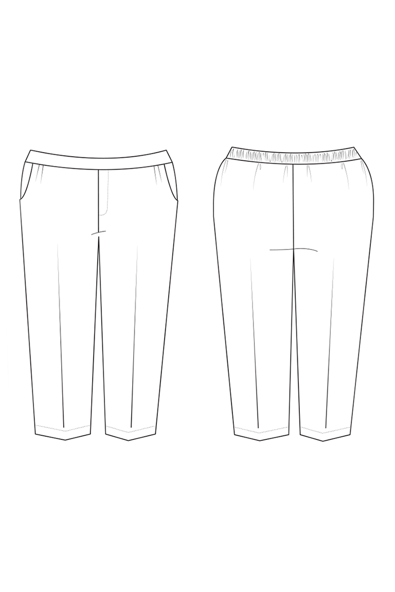 Set of Pajama pants technical fashion illustration with elastic normal low  waist, high rise, full length, drawstrings, pockets. Flat trousers apparel  template front, white color. Women men CAD mockup Stock Vector Image