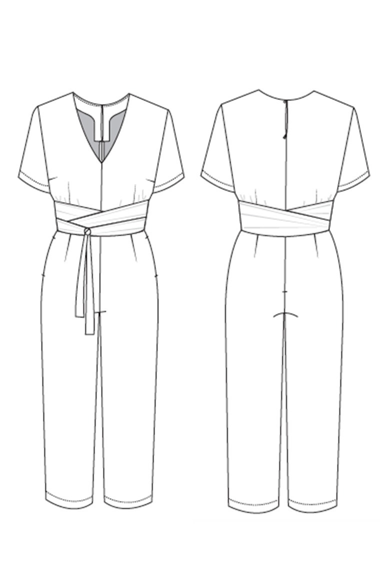 The Sky Jumpsuit Sewing Pattern, by Seamwork