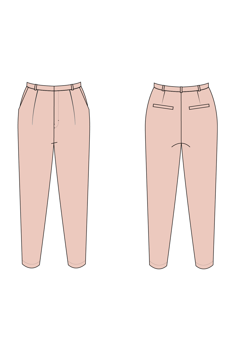 The Clover Pants Sewing Pattern, by Seamwork