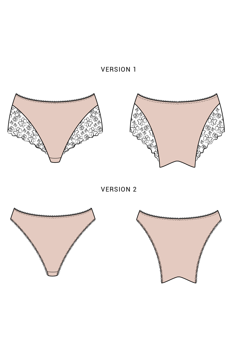 The Fable Underwear Sewing Pattern, by Seamwork