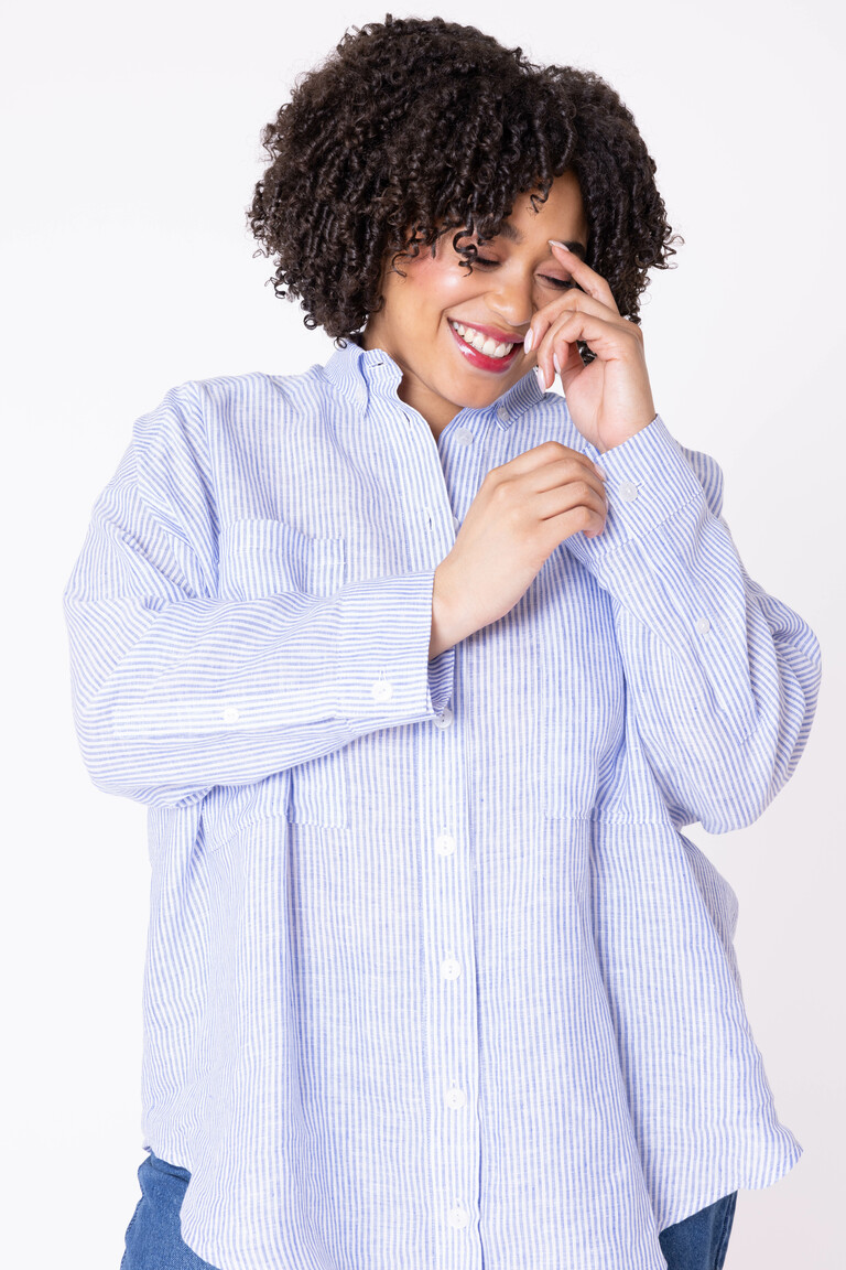 The Roan button-down tunic sewing pattern, by Seamwork