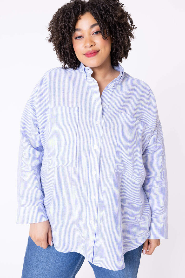 The Roan button-down tunic sewing pattern, by Seamwork