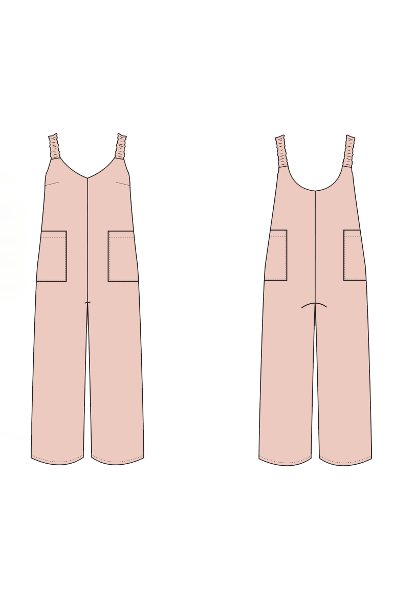 The Del jumpsuit sewing pattern, by Seamwork