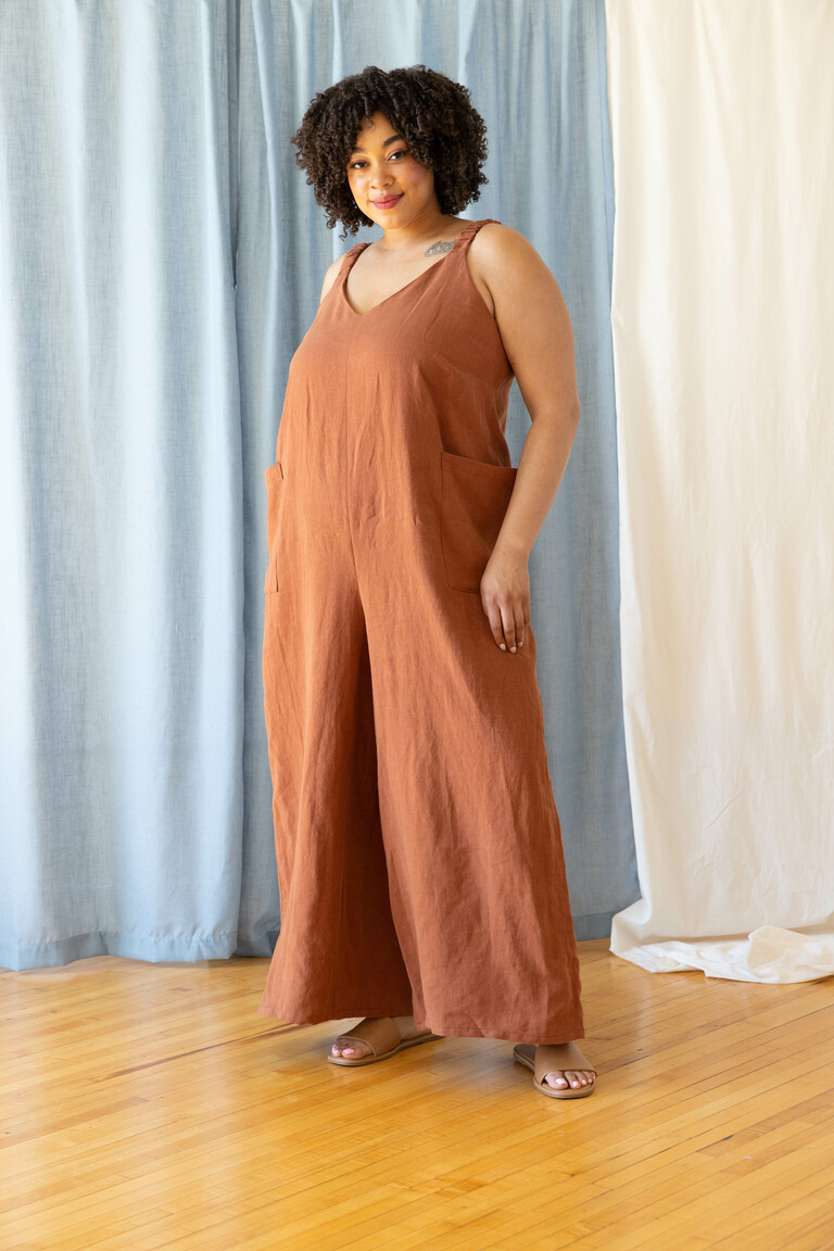 The Del jumpsuit sewing pattern, by Seamwork