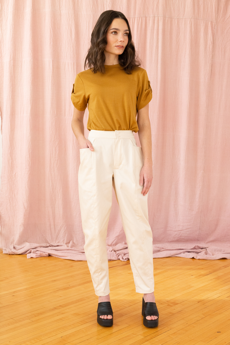 The Iggy barrel pant sewing pattern, by Seamwork