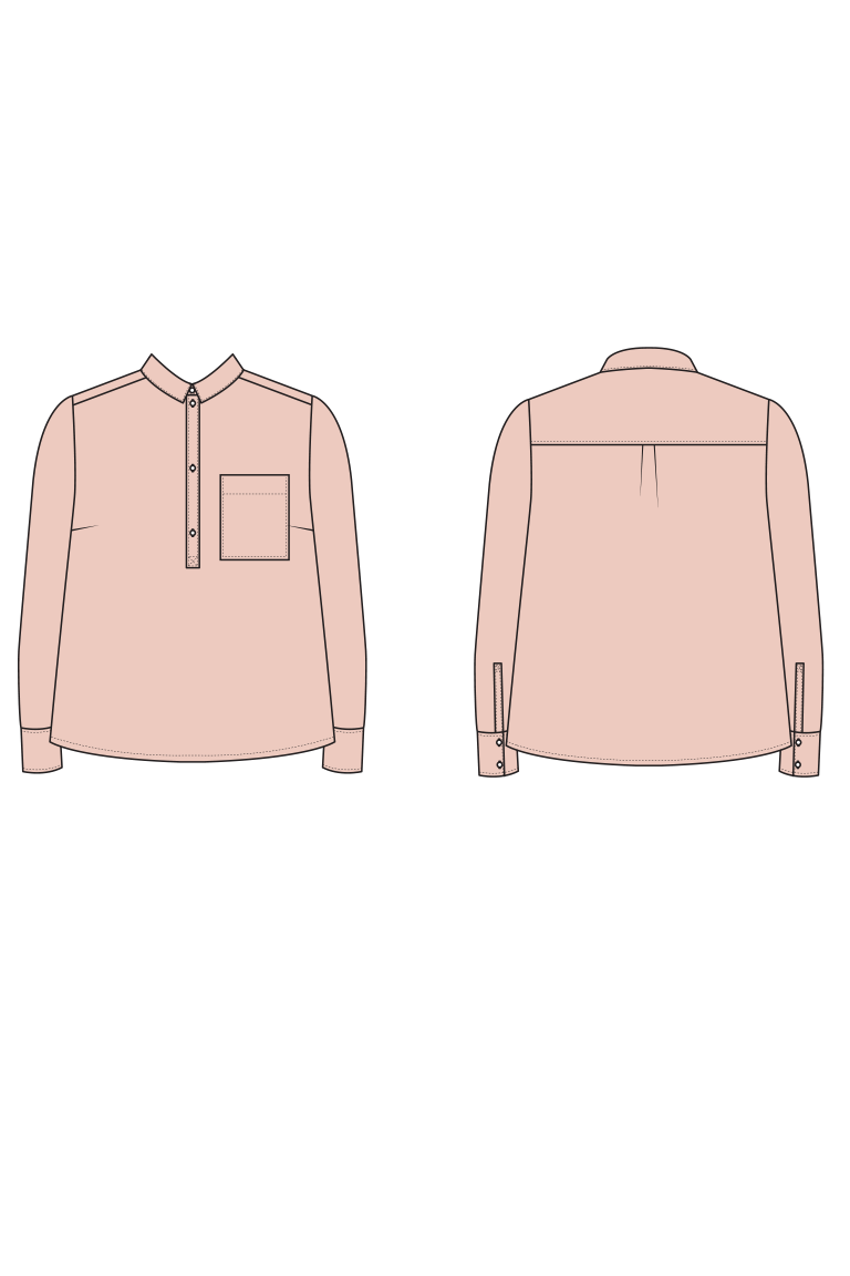 The  sewing pattern, from Seamwork