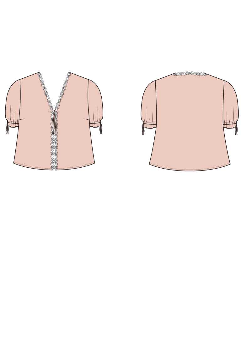 The  sewing pattern, from Seamwork