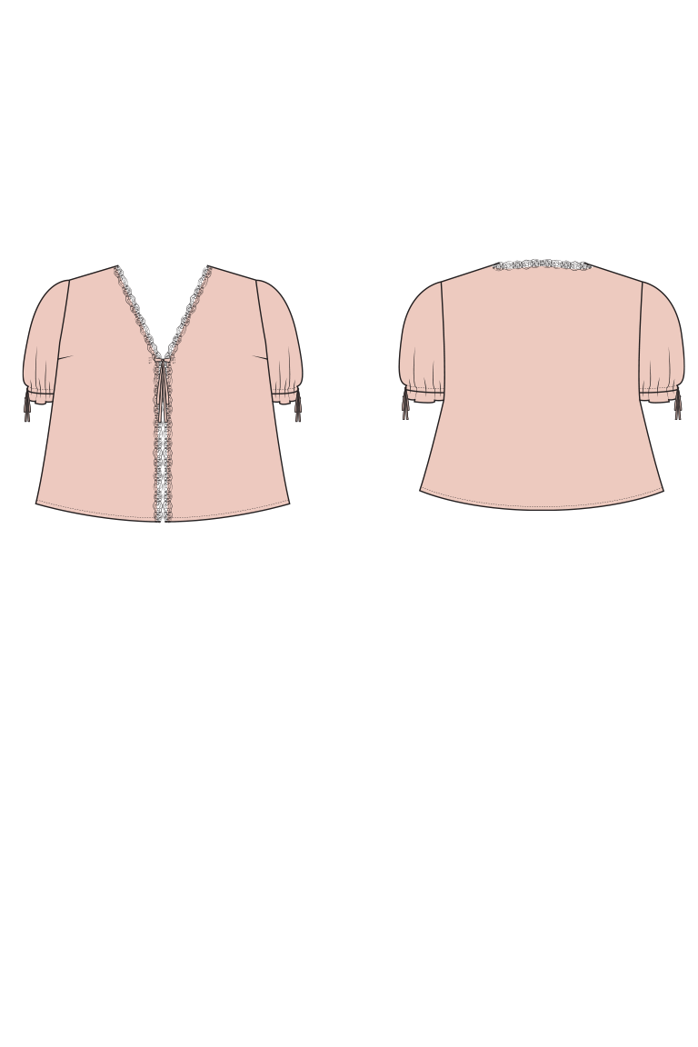 The  sewing pattern, from Seamwork